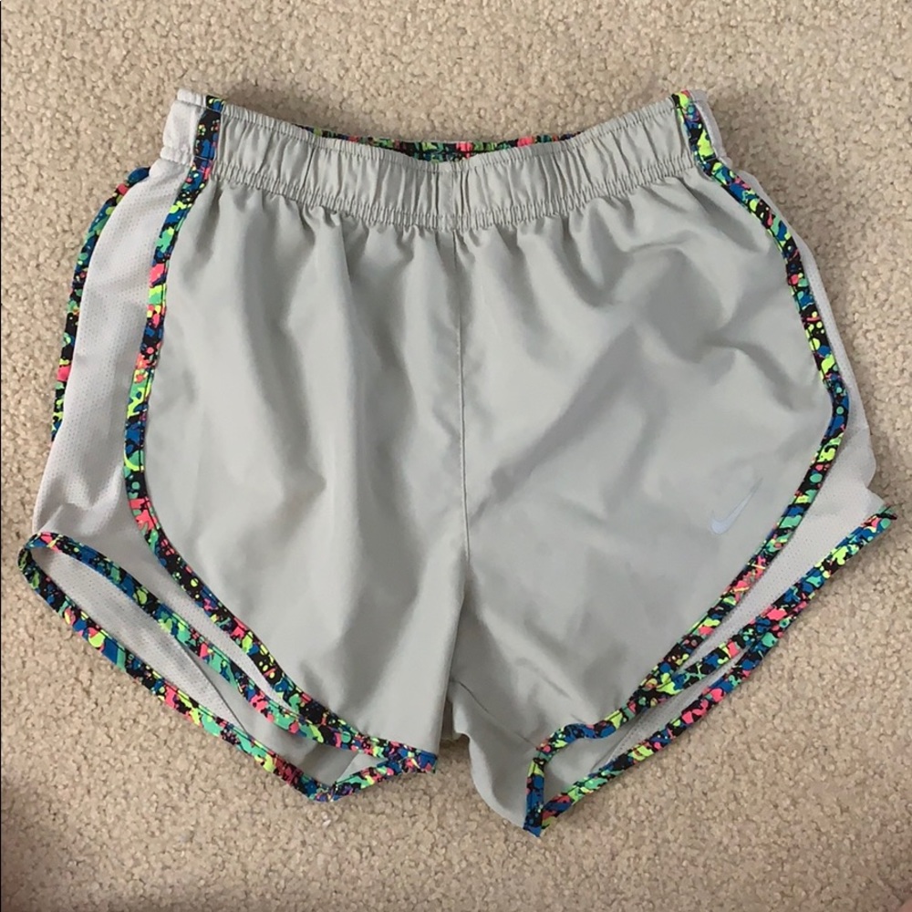 Beige/Splatter Paint Women’s Nike Shorts